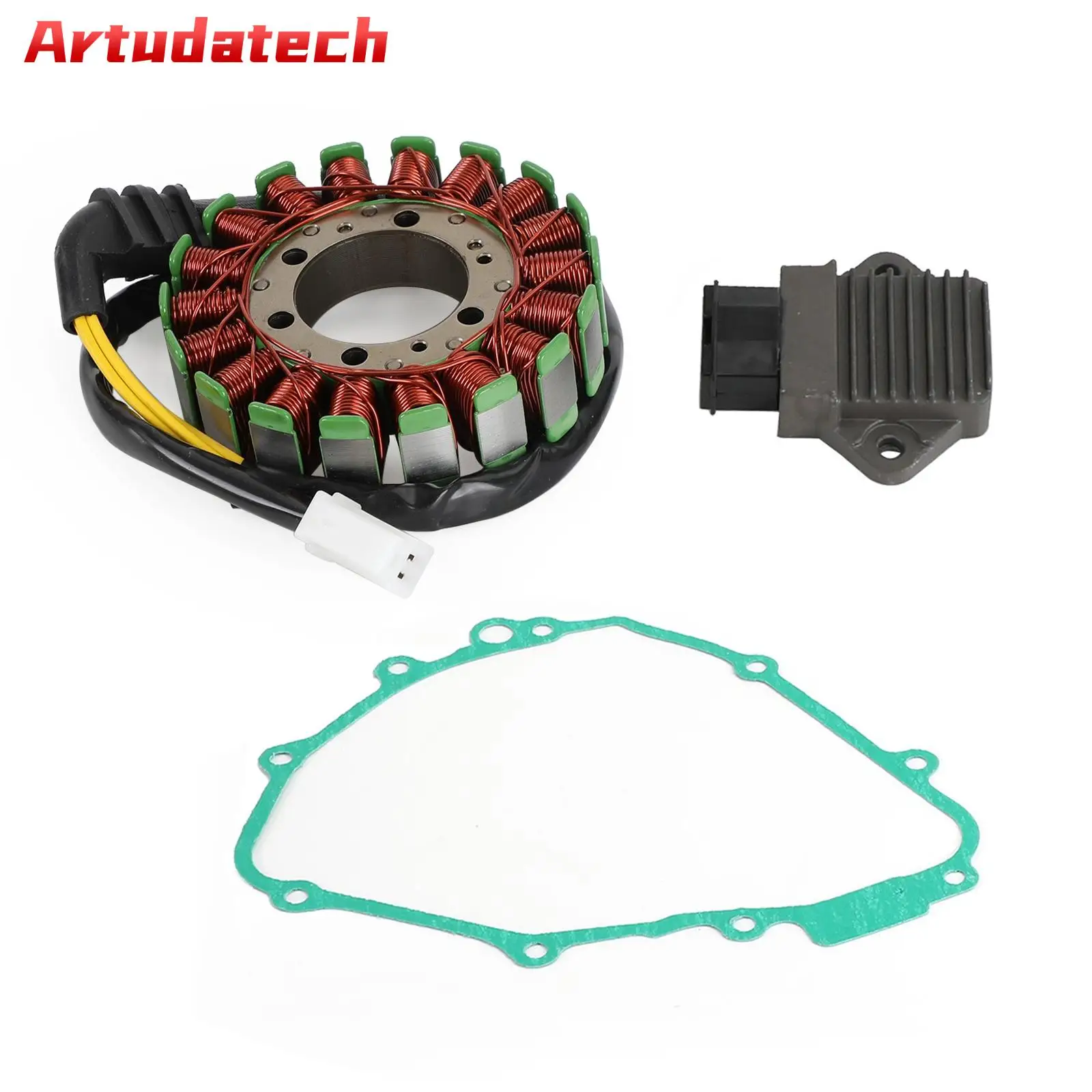 

Artudatech Magneto Stator+Voltage Rectifier+Gasket For Honda CBR600F CB600F Hornet 1991-02