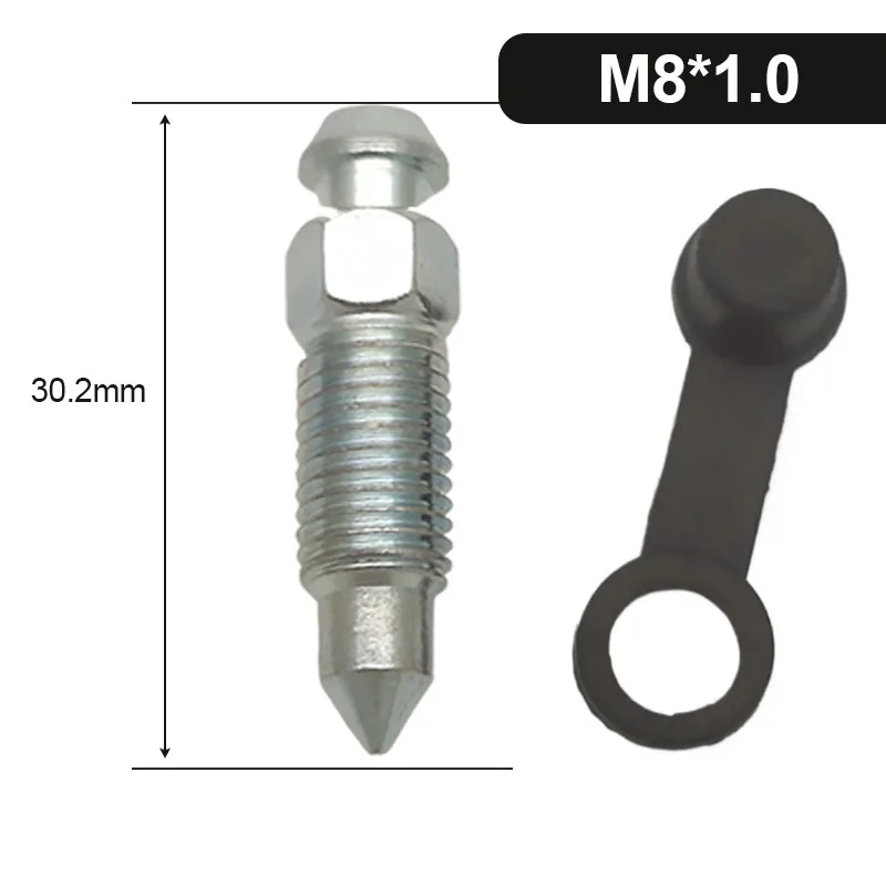 Motorrad-Bremszangen-Ölablass-Schrauben M8 M10 mit Gummikappe für Brembo-Bremszangen-Entlüftungsnippel-Bolzen – Detail 4
