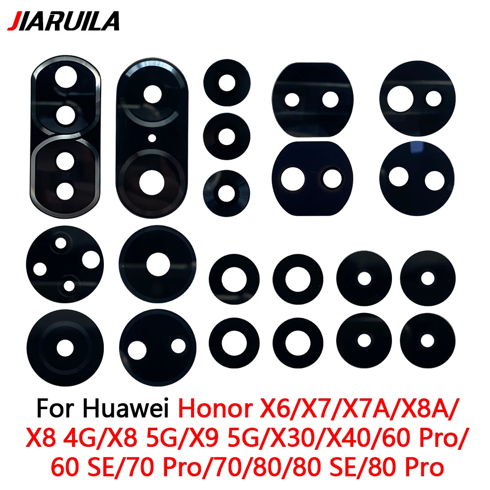 Rear camera glass lens for Huawei Honor 60 70 80 se pro X6 X7 X7A x8a x30 X40 X8, 10PCs