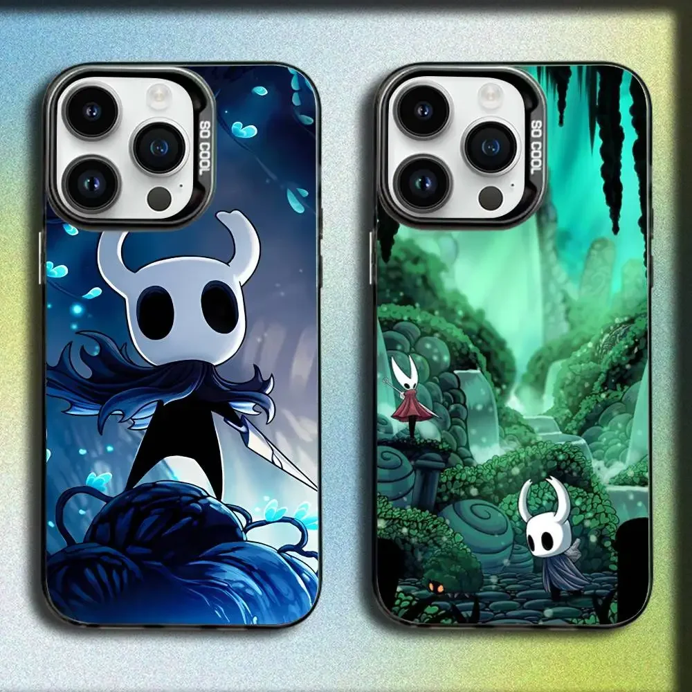 

Game H-Hollow K-Knight Phone Case For iPhone 17,16,15,14,13,12,Pro,Max,Plus,E,SE4,Air,Mini Black IMD Box