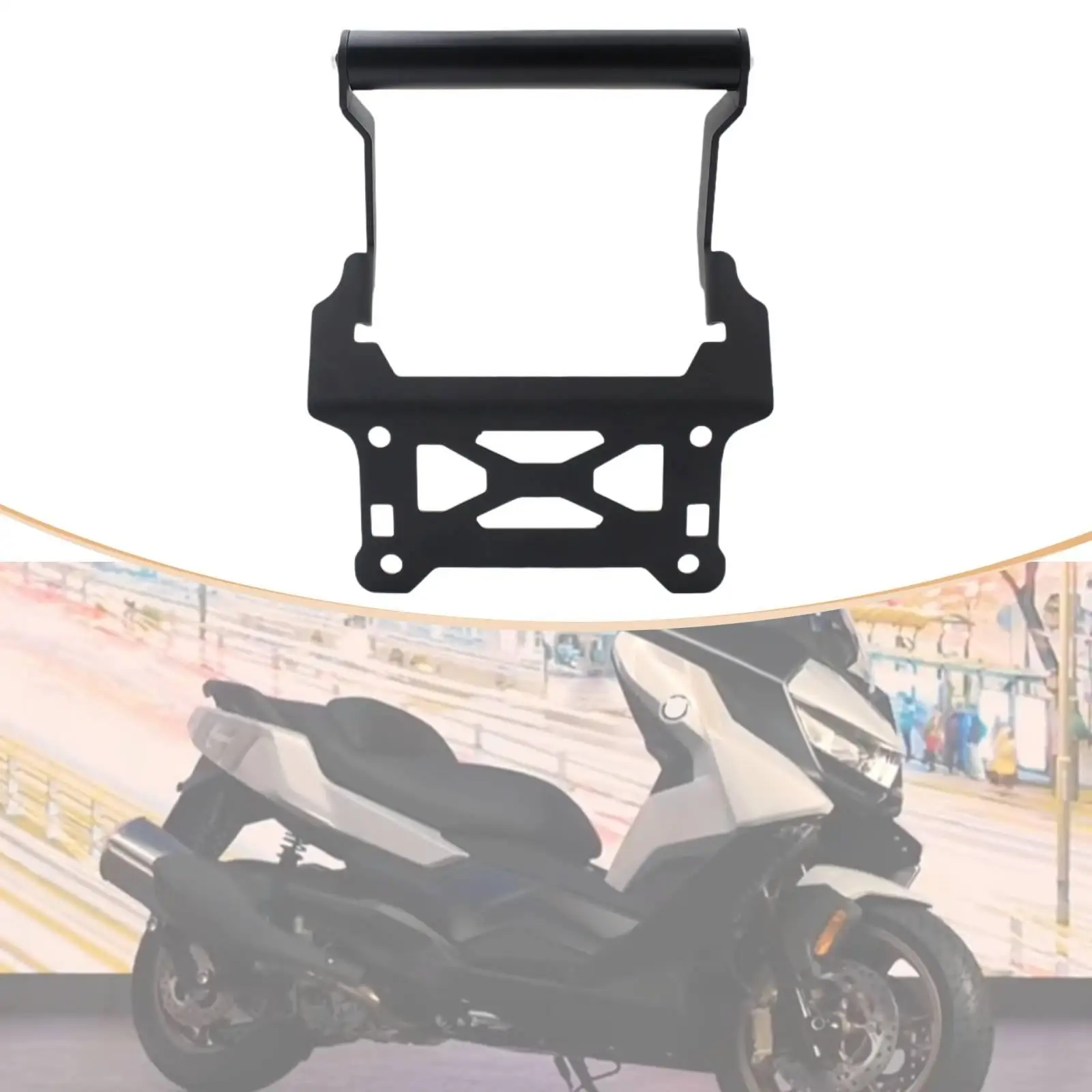 Motorcycle Navigation Mount Bracket Multifunctional High Performance Expansion Crossbar Easy to Install Phone Bar Holder Replace