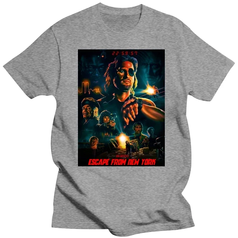 2024 Hot Sale Escape From New York V9 Kurt Russell T-shirt Movie Poster All Sizes S-5XL