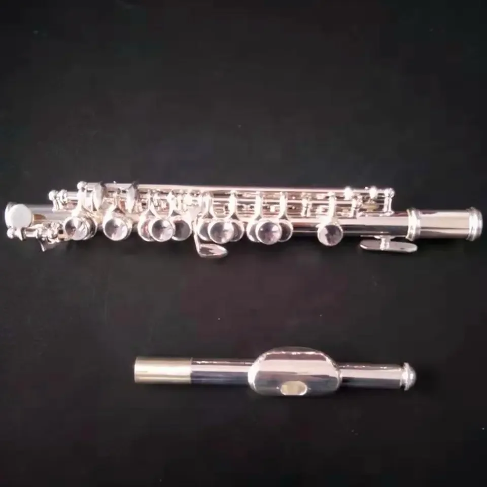 High quality material white copper Silver Plated key piccolo C instrument