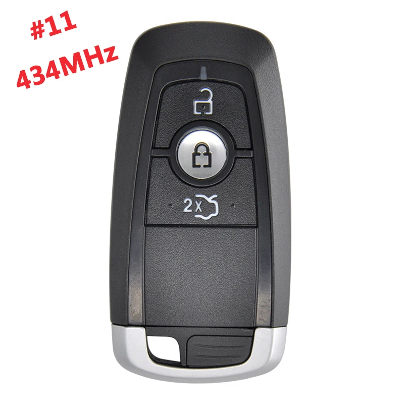 AK018078 #11 434MHz Aftermarket For Ford Smart Remote Key 3 Button 49 Chip PN HS7T-15K601-DC