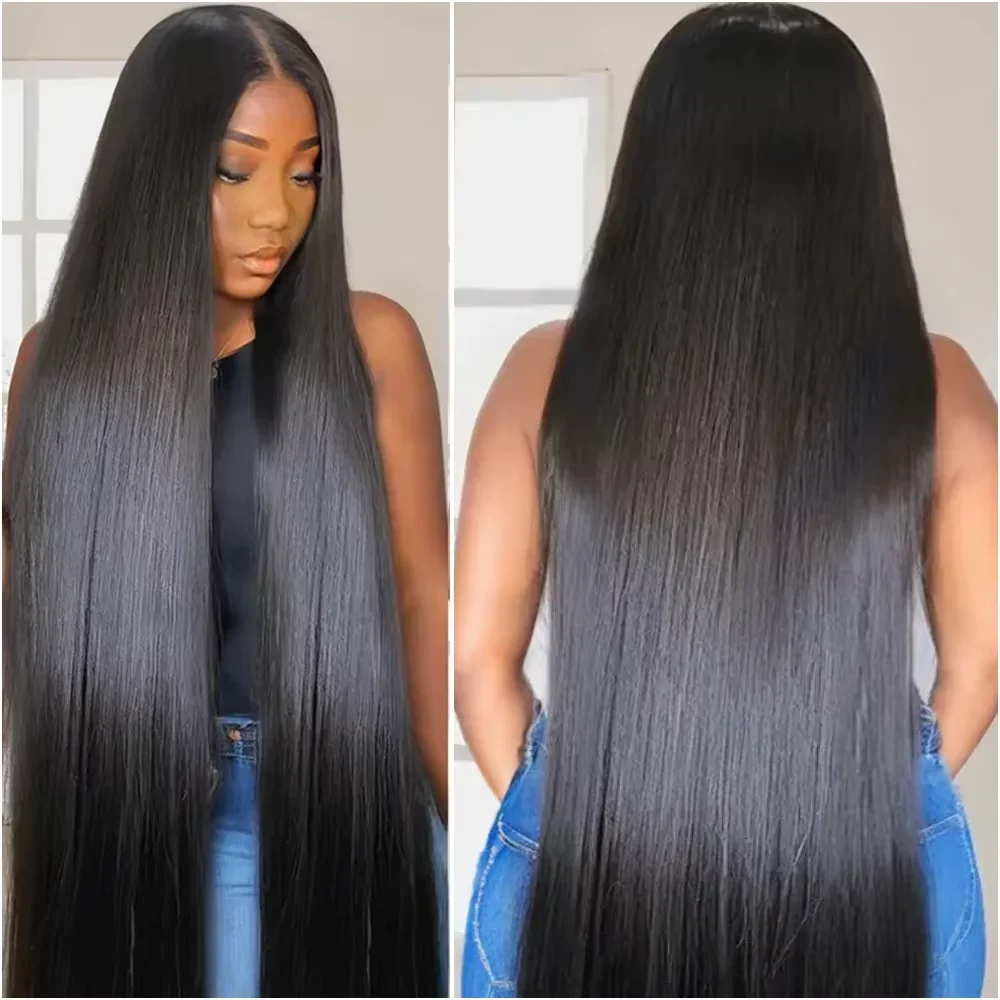 

Straight Hair 220 Density 13X6 High-Definition Lace Front Human Hair Wig Bone Straight Brazilian Women's Hair13X4 Lace Front Wig