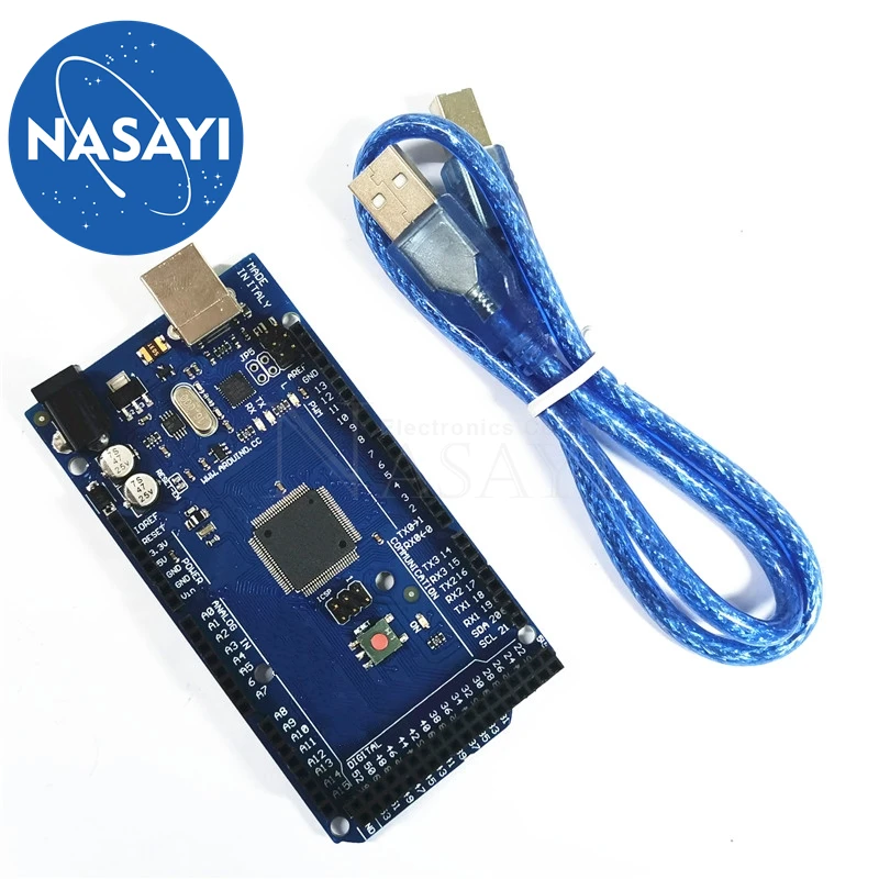 Mega 2560 R3 Mega2560 REV3 Совет ATmega2560-16AU + кабель USB ATMEGA16U2 совместимый версии для Arduino Mega 2560 r3 в наличии