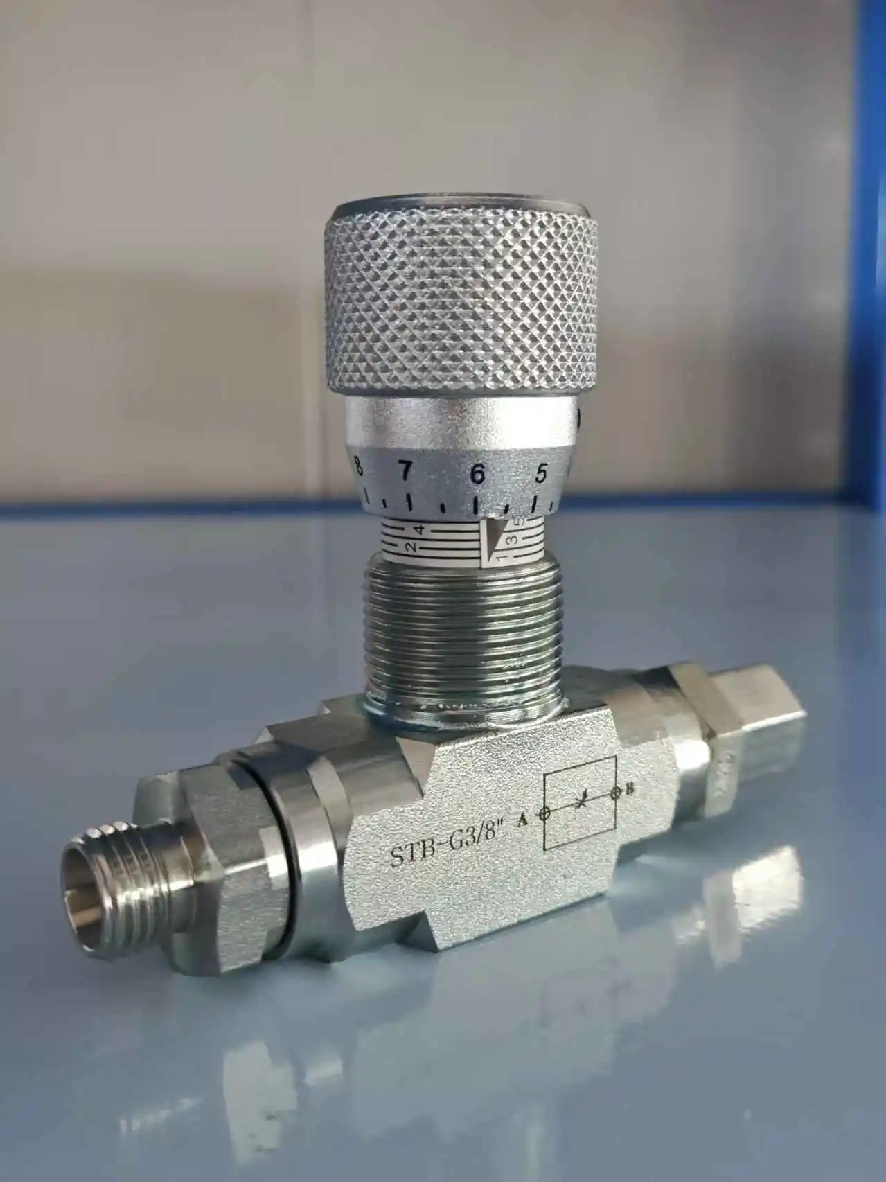 التحكم في التدفق ثنائي الاتجاه صمام المقيود الهيدروليكي STB-G3/8 L08 موصل