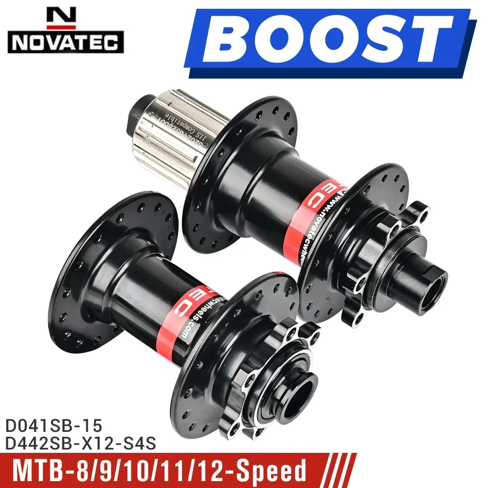 Novatec 32 Holes Bicycle Boost Hub 15x110 12x148 Bike Cube MTB Hubs Mountain Bike Wheel Hub For SHIMANO HG 8 9 10 11 12 Speed