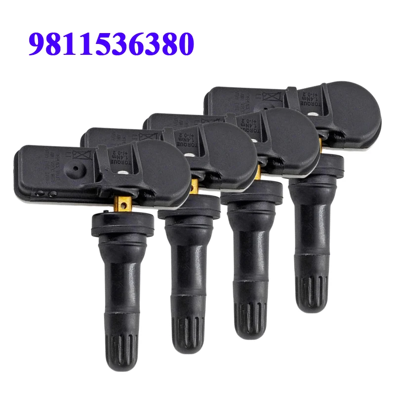 

4 шт. 9811536380 433 МГц датчик давления в шинах TPMS для Peugeot 301 307 408 508 3008, для Citroen C4 C5 DS4 DS5 Berlingo