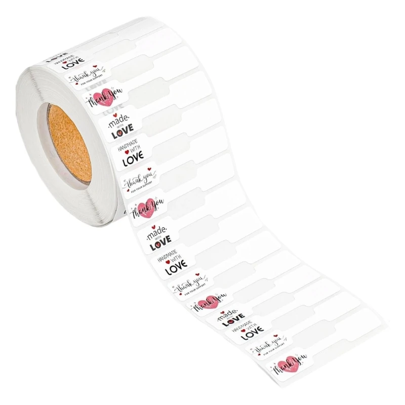 

F42F 500 Unit Sticker Roll Jewelry Pricing Labels Tear Proof Paper Quick Application