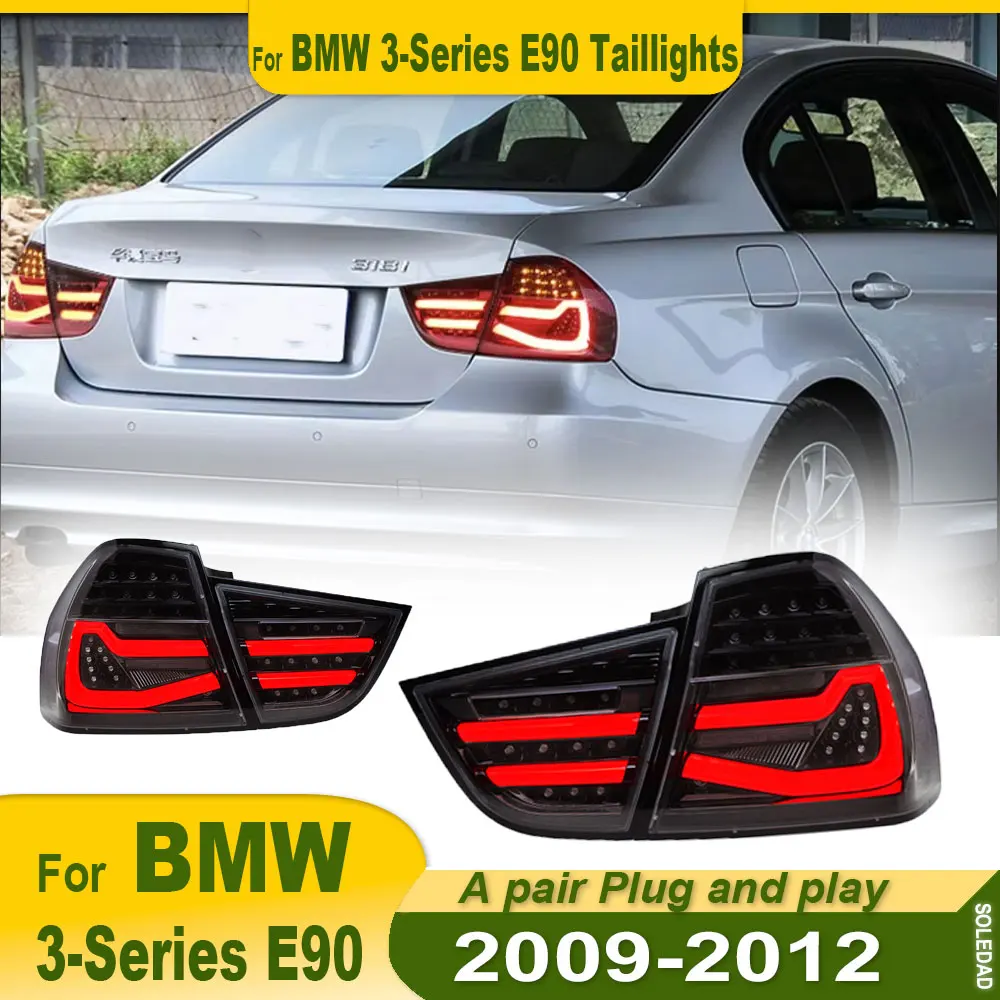 TailLights For BMW 3 Series E90 2009 2010 2011 2012 LED Car Tail Lamps Daytime Running Lights Dynamic Turn Signals Plug and play