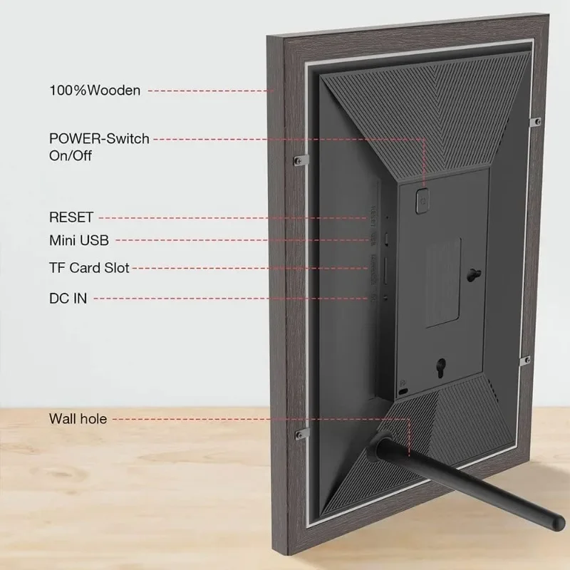 FRAMEO 15.6 بوصة 32 جيجابايت واي فاي إطار صور رقمي كبير 1920*1080 IPS FHD شاشة تعمل باللمس إطار صورة رقمي ذكي