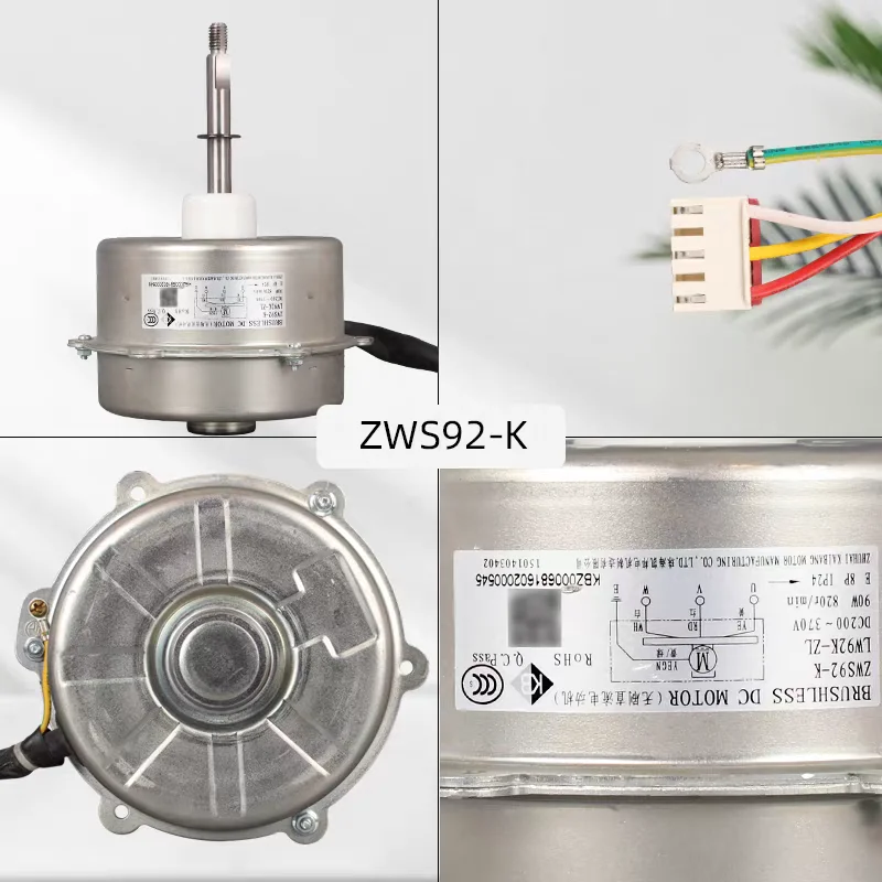 Nouveau pour Gree climatiseur à fréquence variable DC moteur externe sans brosse ZWS92-K LW92K-ZL moteur de ventilateur coque en fer