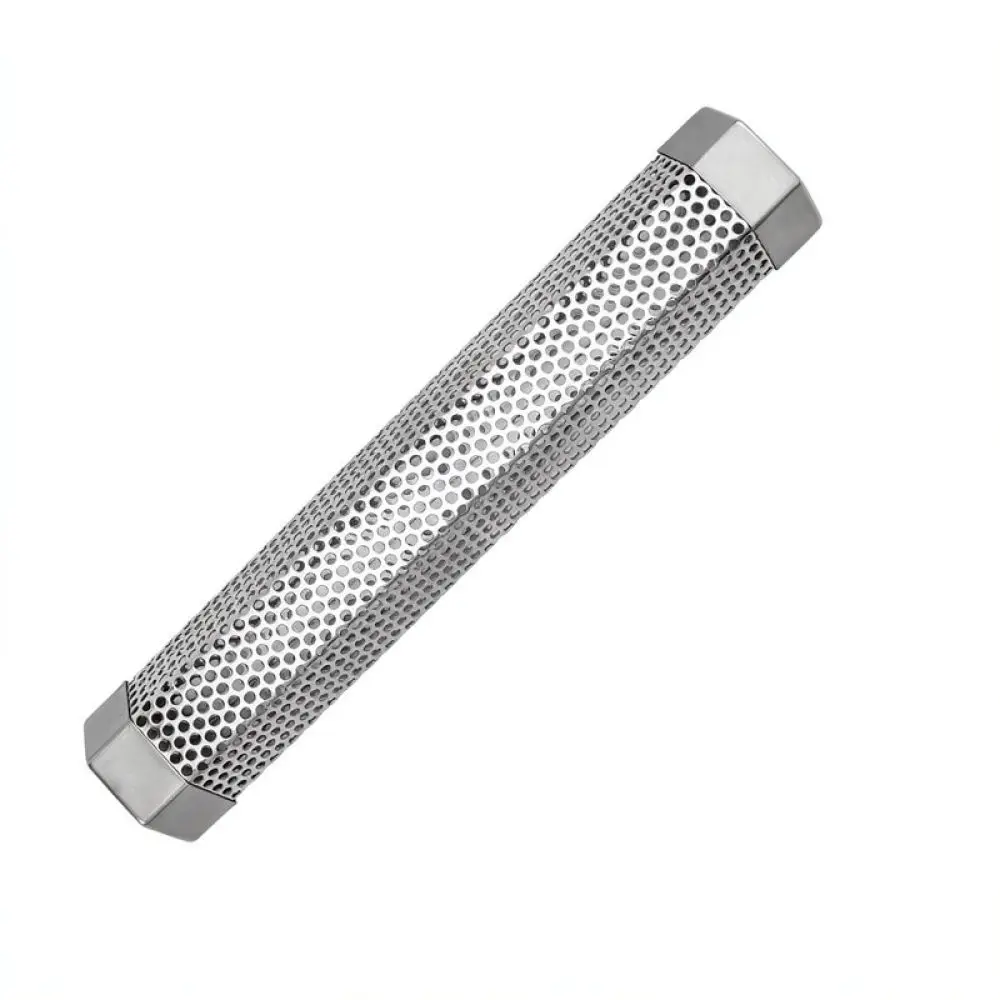 Stainless Steel Smoker Tube For Bbq Grill Portable Cold Smoke Generator Outdoor Cooking Tools Mesh Wood Pellet Box Heater