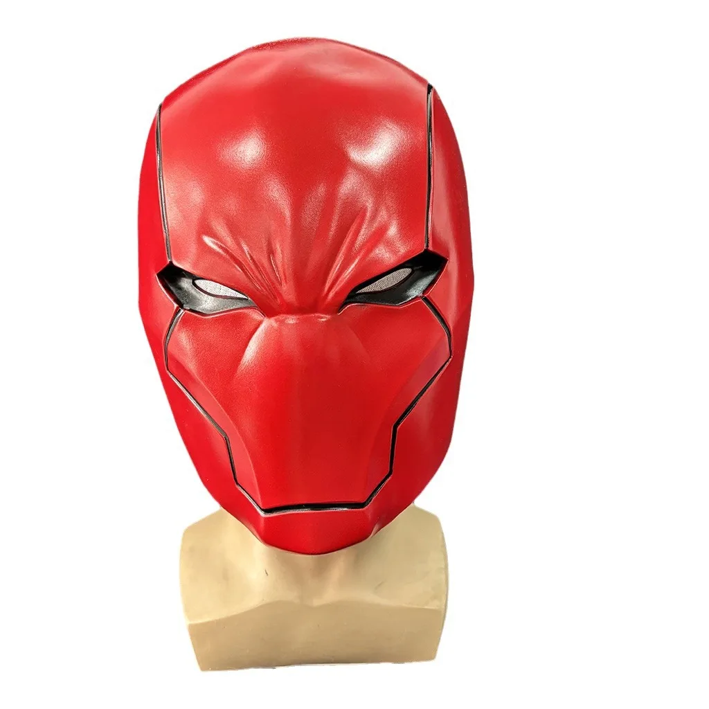 Movie Cosplay Red Hood Mask Arkham Knight The Dark Knight Masks Helmet Man Full Head Cosplay Prop Halloween Fancy Party Headwear