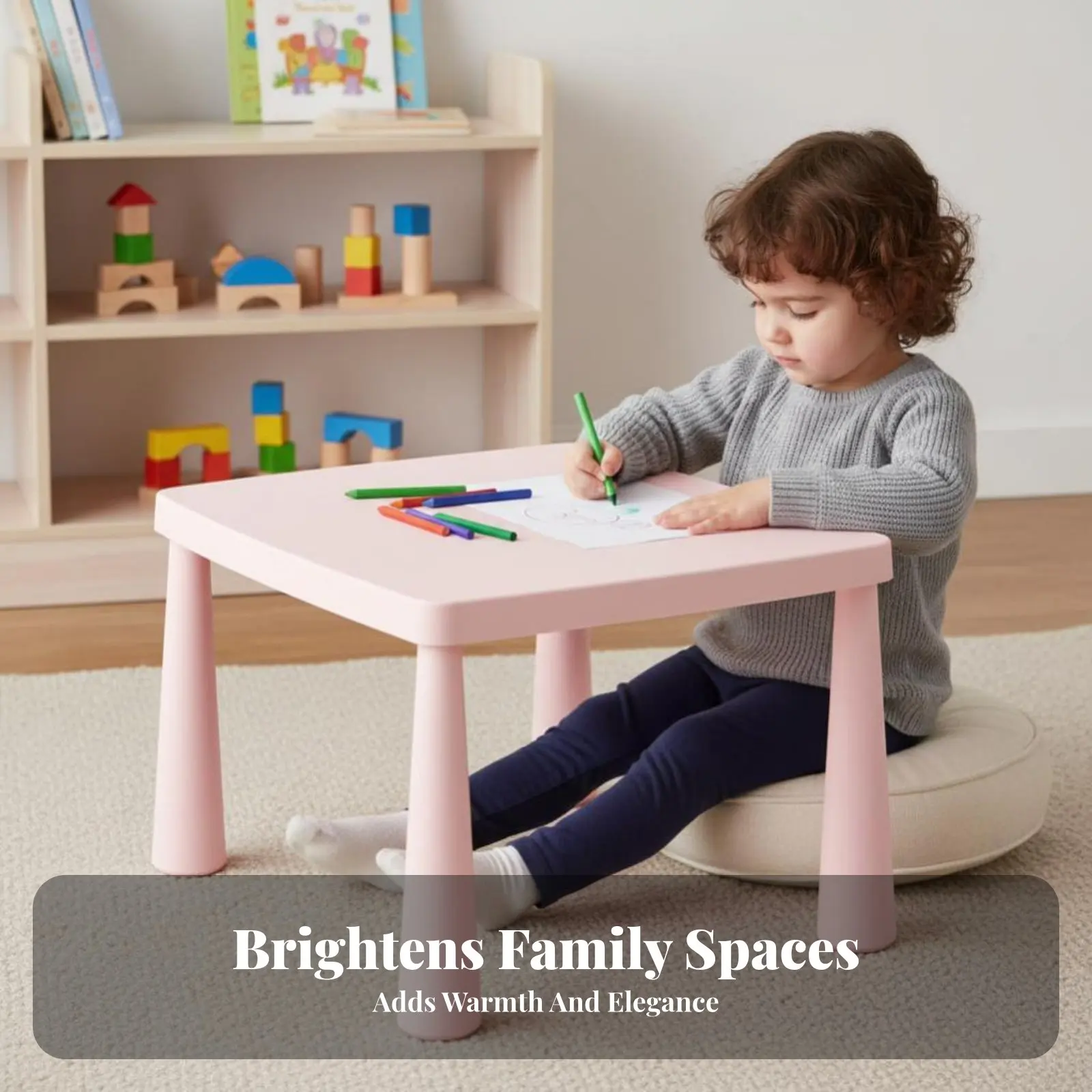 3ピース幼児用座席グループ、子供に安全なデザイン、子供用家具、お手入れ簡単、多目的、保護者向け