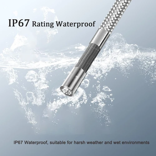 Imagen 2 del producto TESLONG TD450S Boroscopio articulado con pantalla de 4,5 pulgadas 1080P 5 pulgadas IPS bidireccional 360 °   Cámara endoscópica de dirección con tarjeta TF de 32 GB