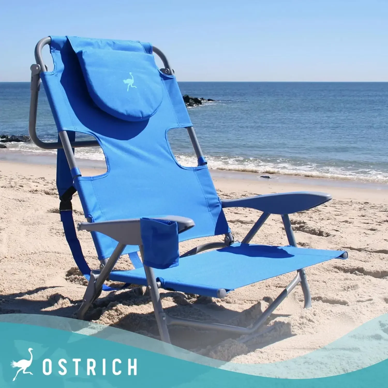 Outdoor-Lounge-Strandstuhl mit 5 Positionen auf der Rückenlehne (3er-Pack)