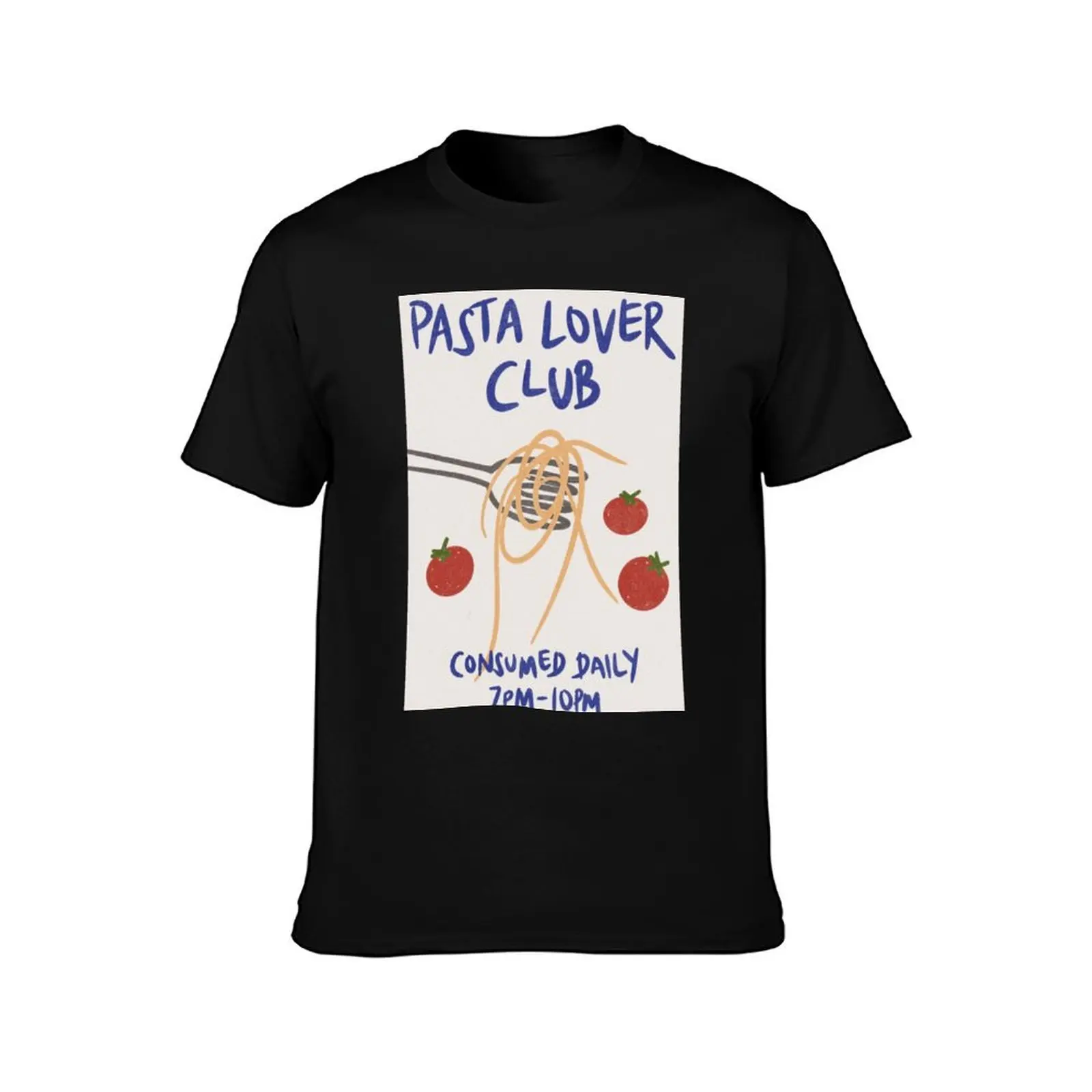 pasta, food, pasta lover, tomatoes, tomato, french, kitchen, food lover, fork, spaghetti, funny, cute, kitchen print T-Shirt