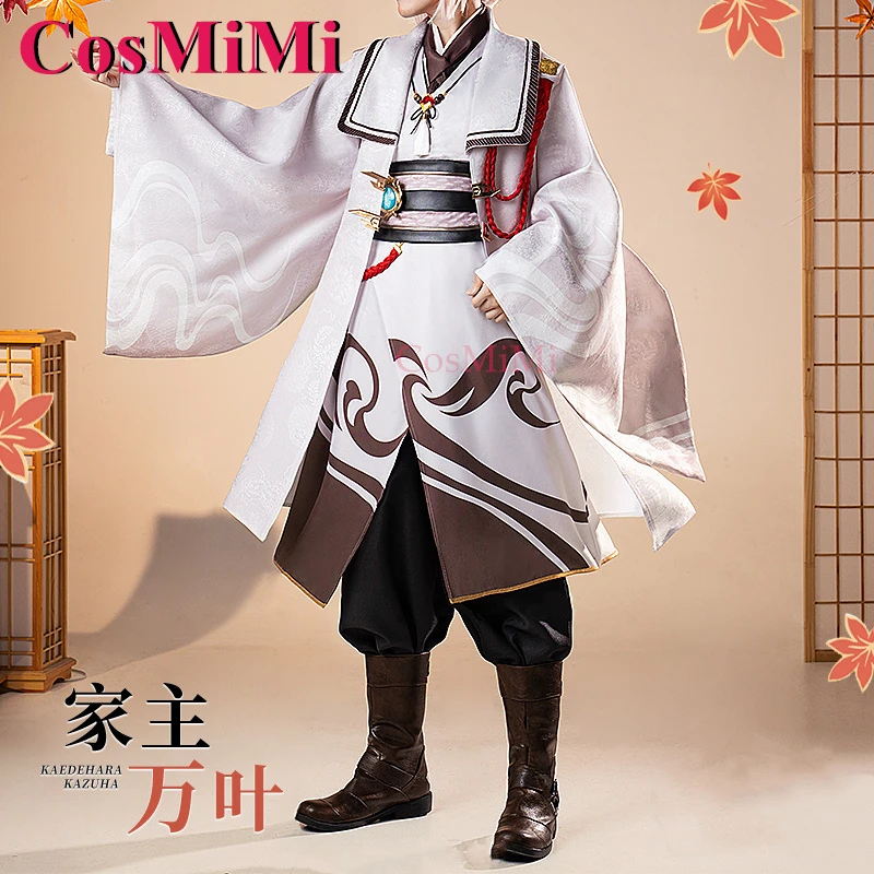 CosMiMi Kaedehara Kazuha Cosplay Game Genshin Impact Costume Man Of House Fashion Uniforms Full Set Carnival Role Play Clothing