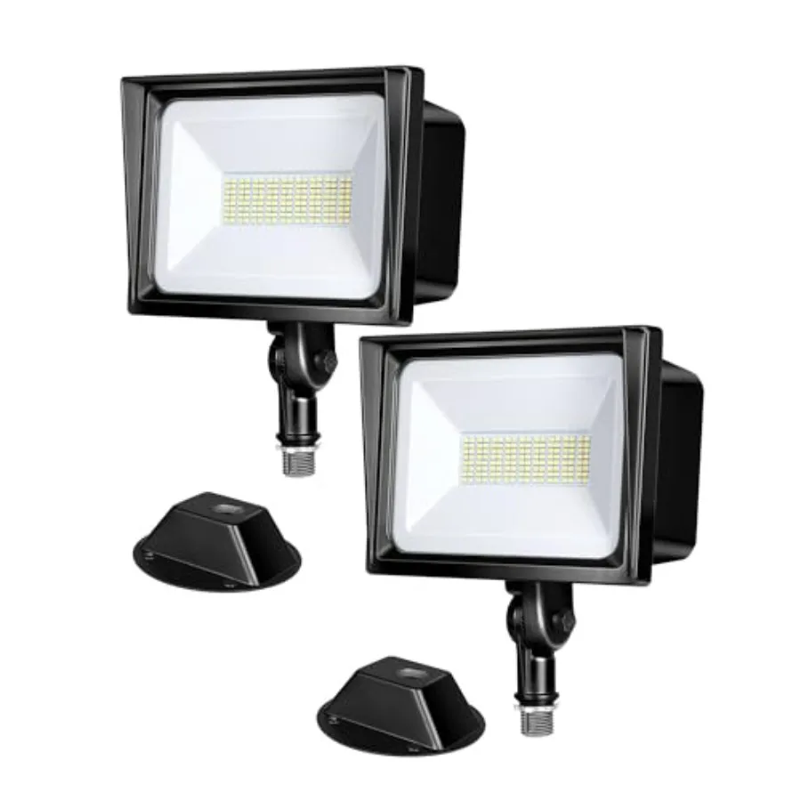 

2-Pack 65W LED Flood Light Outdoor 6670 LM Super Bright Security Lights Switch Controlled IP65 Waterproof 5000K Flood Lights Ou