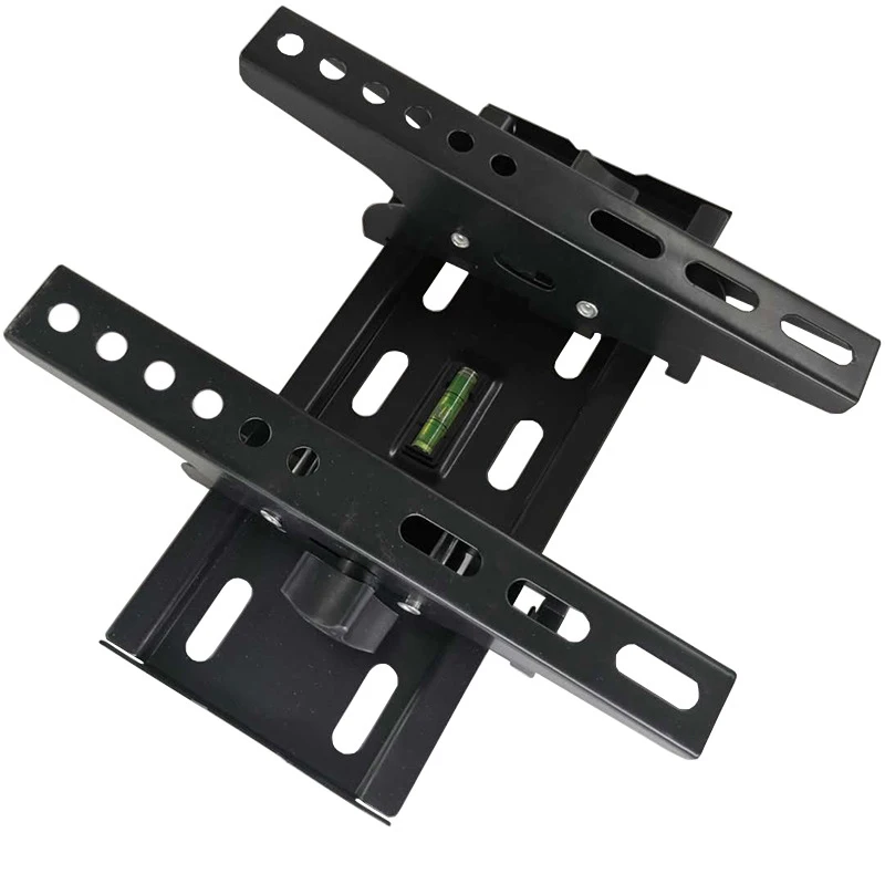 25KG Adjustable TV Wall Mount Bracket Flat Panel TV Frame Support 15 Degrees Tilt with Level for 15-43 Inch LCD TV LED Monitor