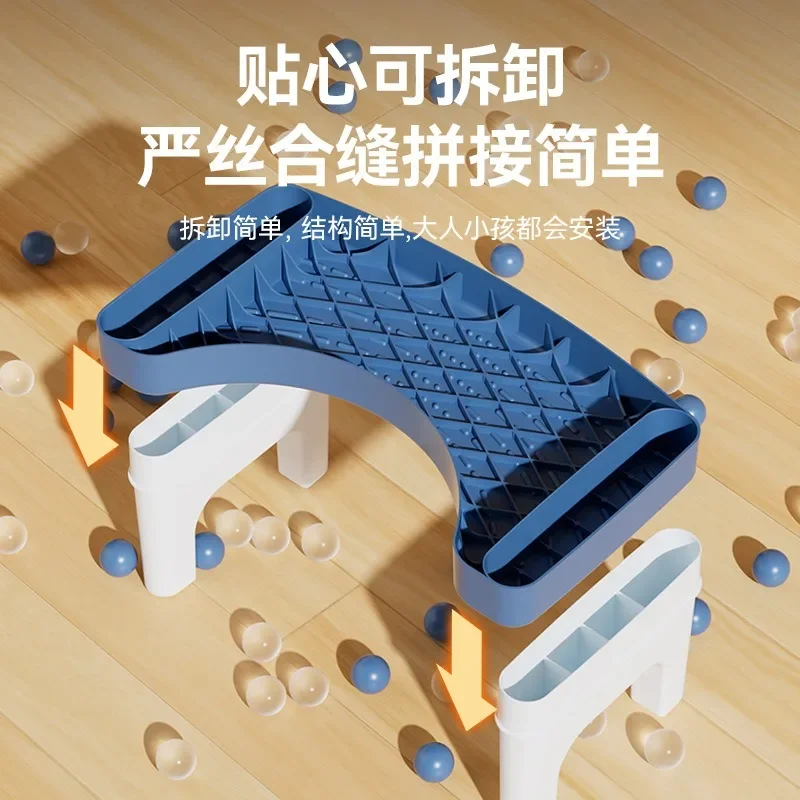 

Sturdy Toilet Step Stool for Squatting Comfort Bathroom Foot Rest with Anti Slip Base Kids Adult Use Friendly Type Ottomans