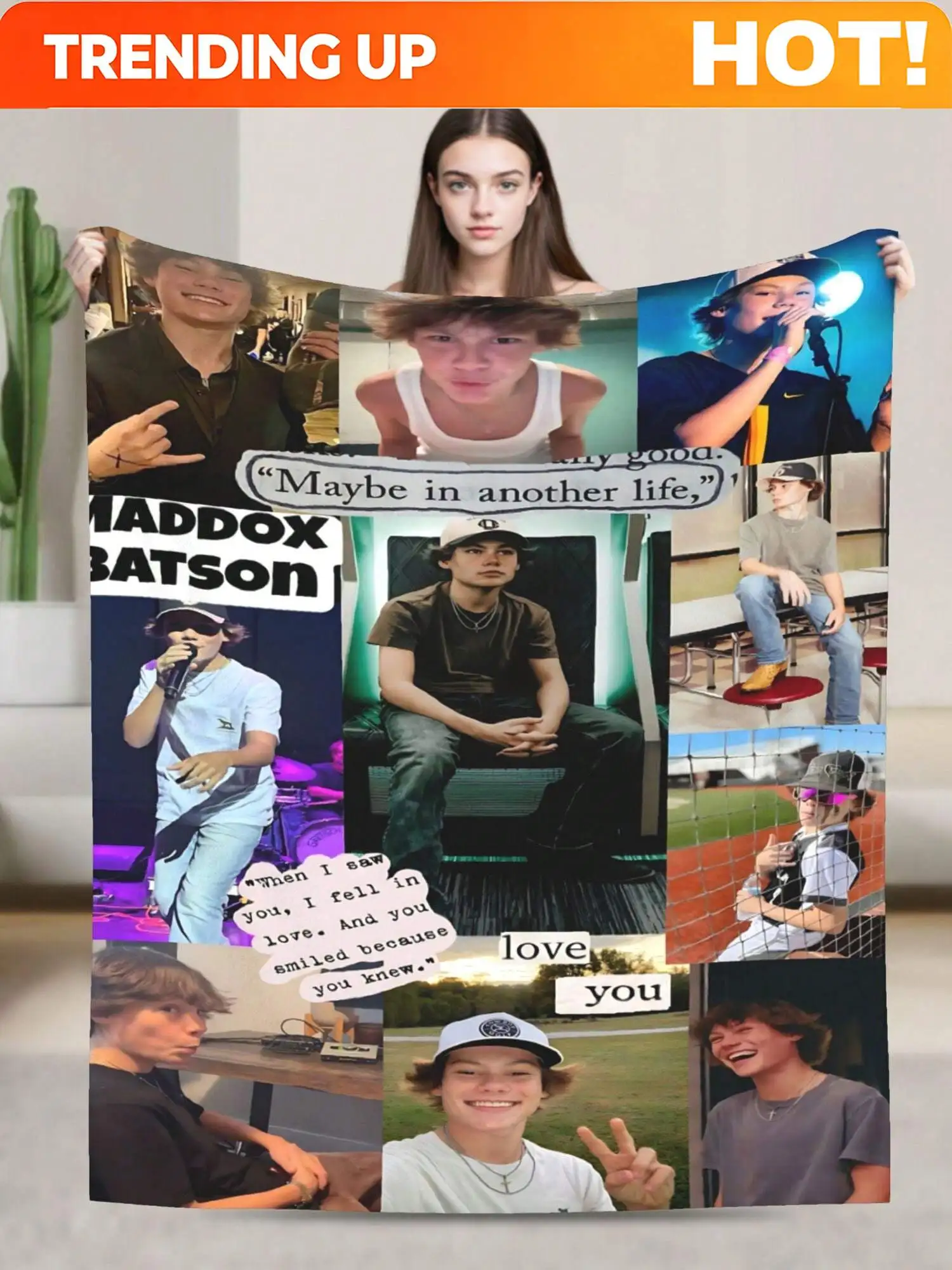 Customize Maddox Throw Batson Throw Blanket Warm Blankets Breathable Air Conditioner Blanket For Car Classic Outdoor Blankets Fo
