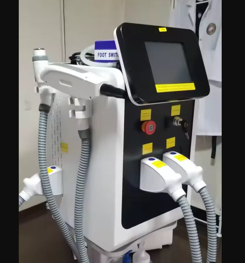 IPL OPT 3 In 1 Permanent Hair Removal E-light Epilator Nd Yag Tattoo Removal RF Wrinkle Removal Whitening Facial Lift