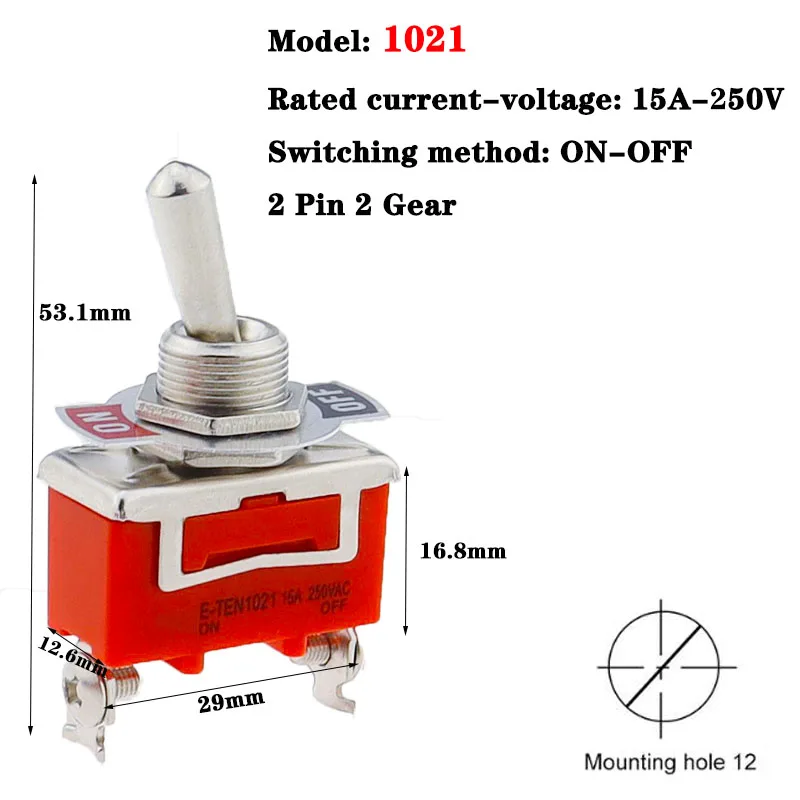 1PCS Kulcs Lovaglópálca 15A 250V 2/3/4/6 hajcsat 2/3 positions Kivezetés ON-OFF ON-ON ON-OFF-ON 1121 1021 1321 1322 Himba Vasúti váltó