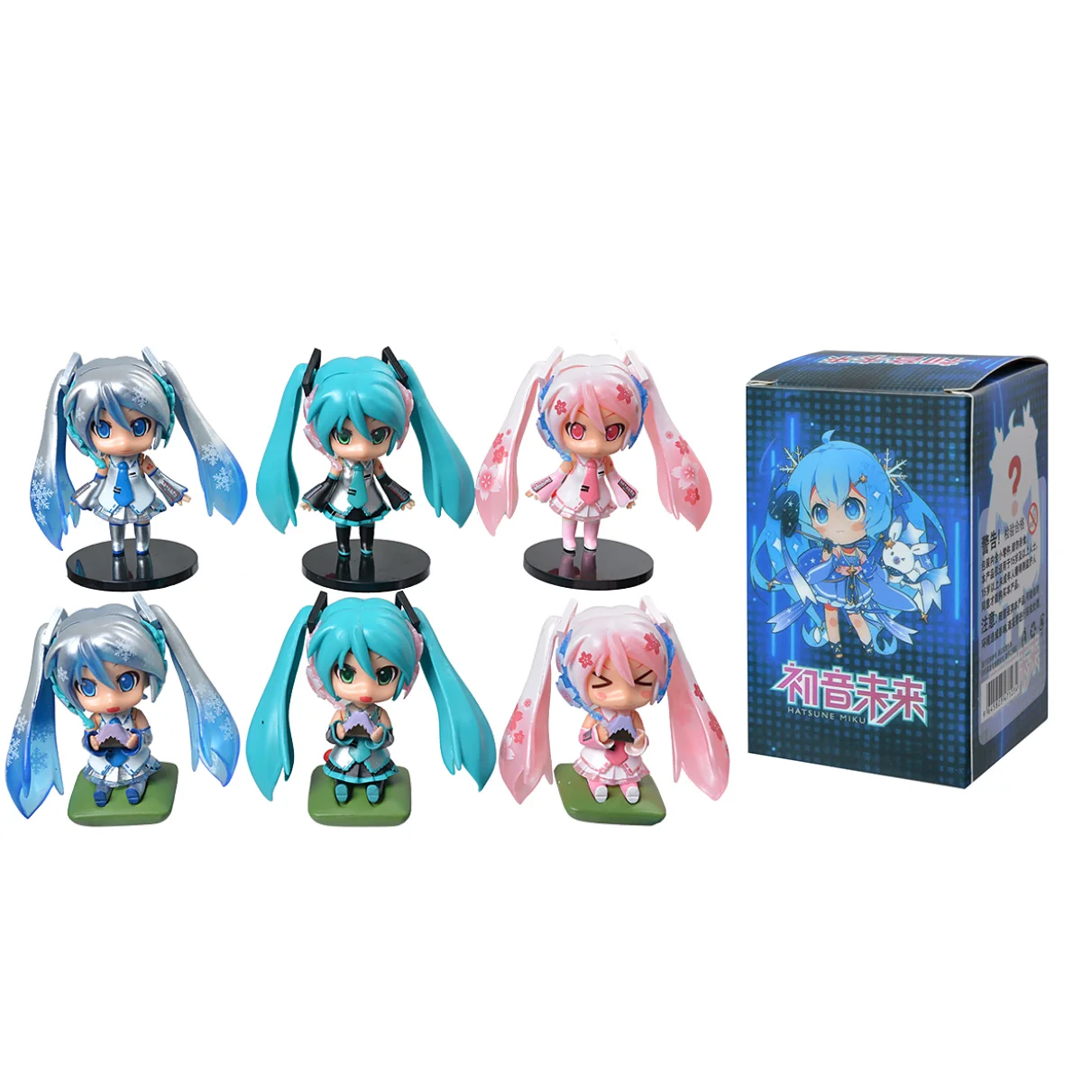 Hatsune Miku Kirby Capybara Mini Character Blind Box Cute Doll Cartoon Model Desktop Ornament Collectible Toys Children\'s Gifts