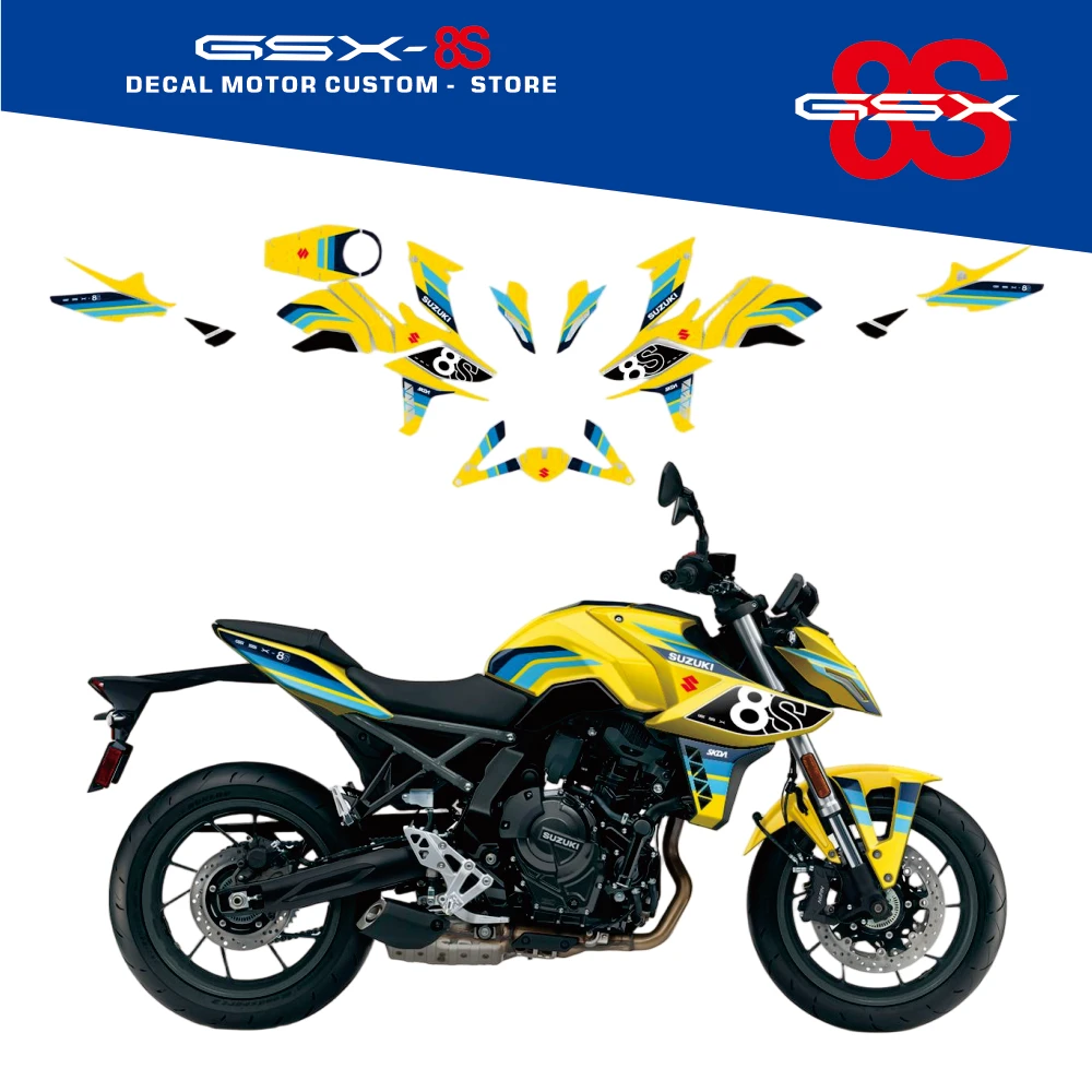 

For SUZUKI GSX-8S GSX8S 2023-2026 Multi color selection Motorcycle Body Fairing Sticker Decal Protective Sstreet bike graphic