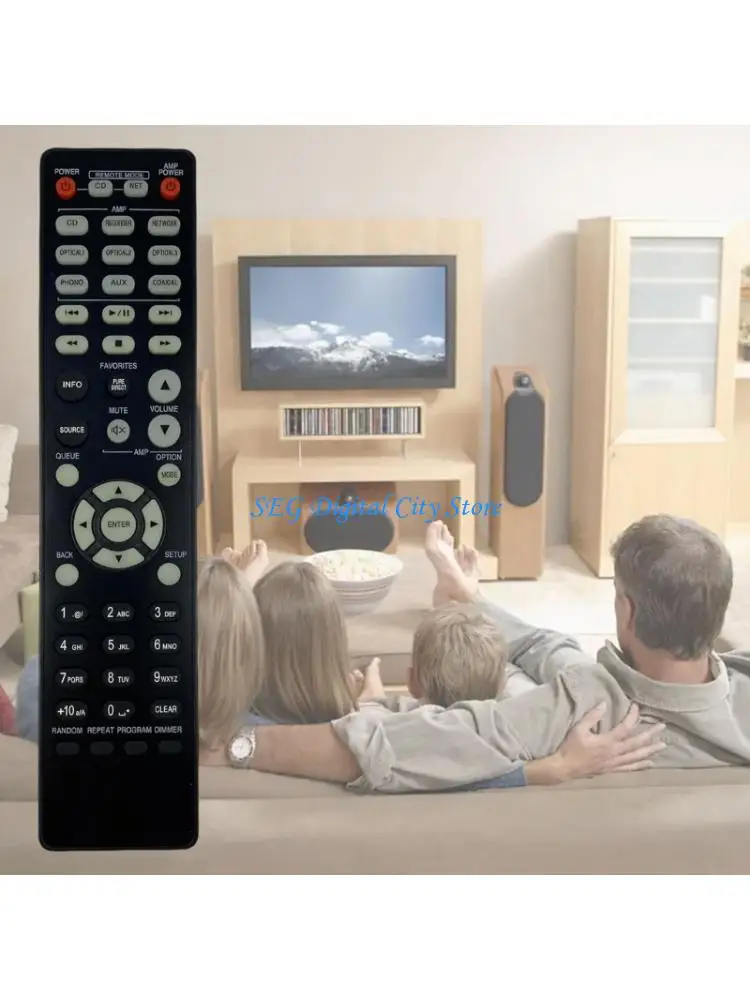 

U75B Universal Replacement Remote Control for RC1223 RC1224 RC1225 Player Receiver