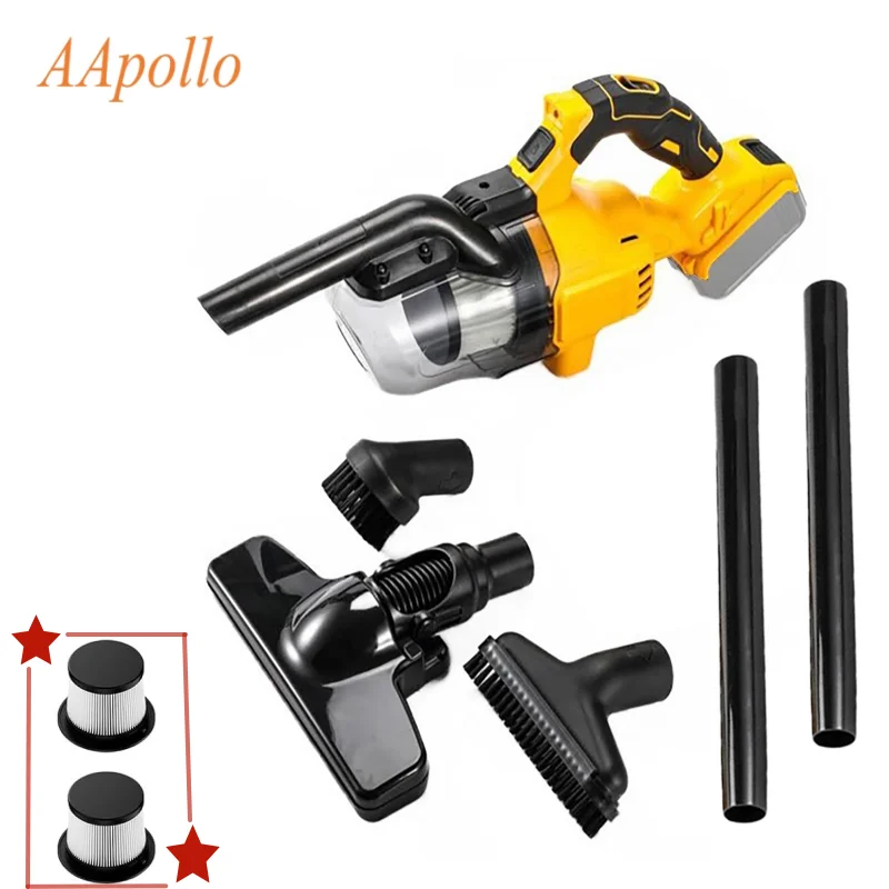 

Мощный беспроводной автомобильный пылесос, портативная беспроводная чистящая машина с 2 фильтрами для аккумулятора Dewalt 21 В для бытовой техники