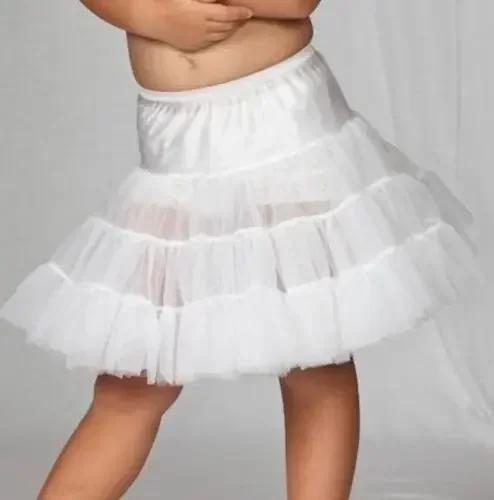 Boutique Girls Half Slip Bouffant Petticoat Crinoline Ruffles Layers