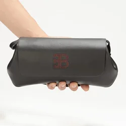 2024 New Fashion Men Large Clutch Cow Genuine Real Leather Boy Handbags Luxury Brand Business Clutches Male Wallets Cash Purses