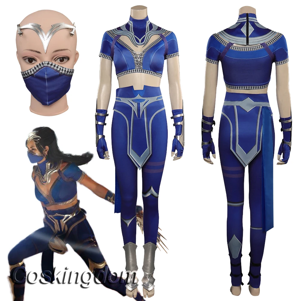 Kitana Cosplay Anime Game Mortal Kombat Costume Disguise Adult Women Cosplay Roleplay Fantasia Outfits Female Halloween Clothes