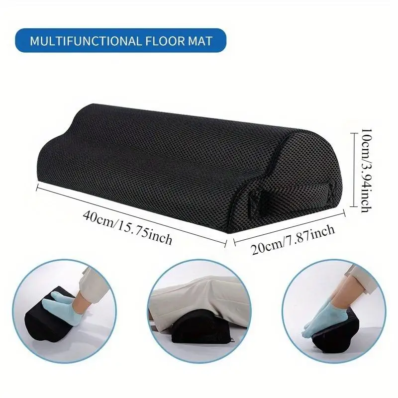 Ergonomic Feet Cushion Support Foot Rest Under Desk Stool Pillow for Home Computer Work Chair Travel Footrest Massage