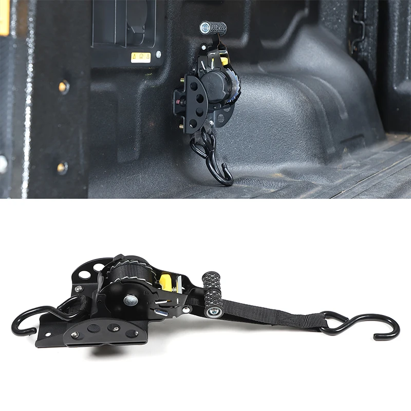 

For Ford Ranger 2023-2025 Automotive Cargo Box Fixed With Ratchet Tightener Carbon Steel Car Modification Accessories