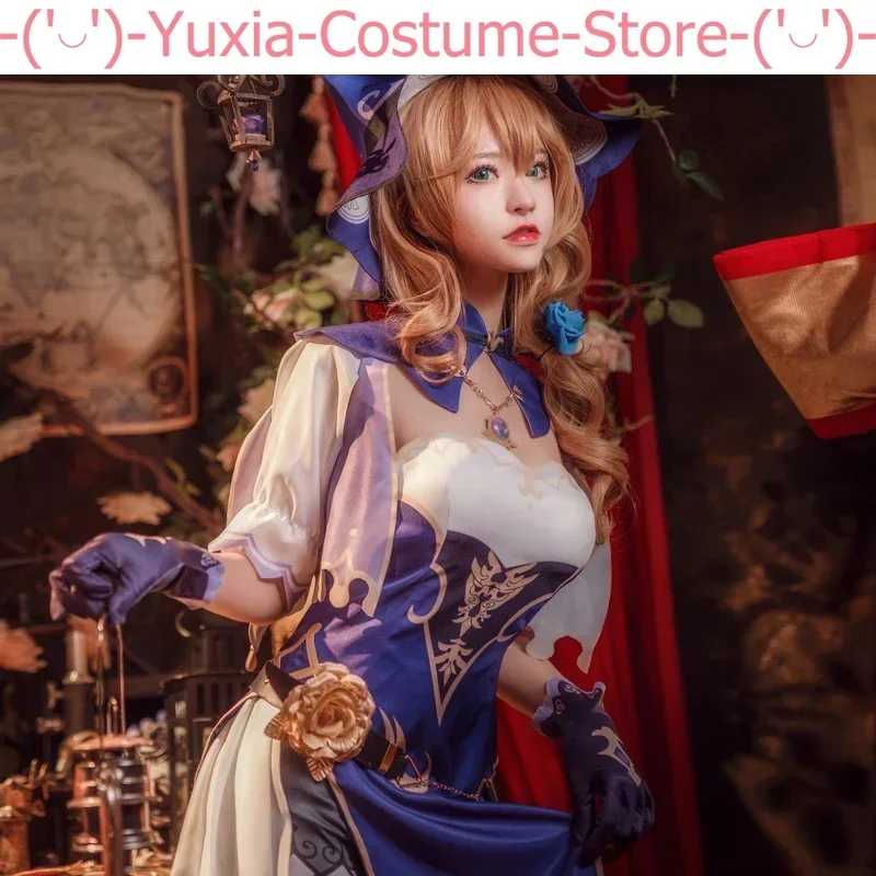 Anime! Genshin Impact Mondstadt Lisa Librarian Magician Dress Lovely Uniform Cosplay Costume Halloween Party Outfit Women NEW