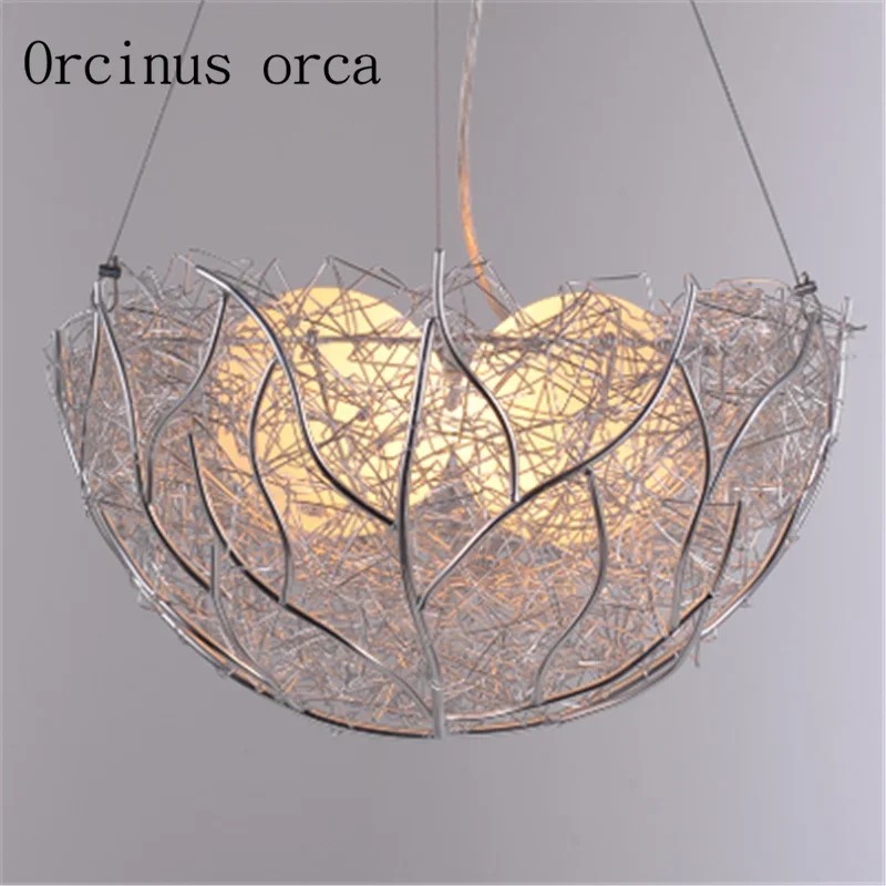 

modern Pendant Lights Led bird's nest minimalist creative dining room living room children's room balcony Pendant Lamp