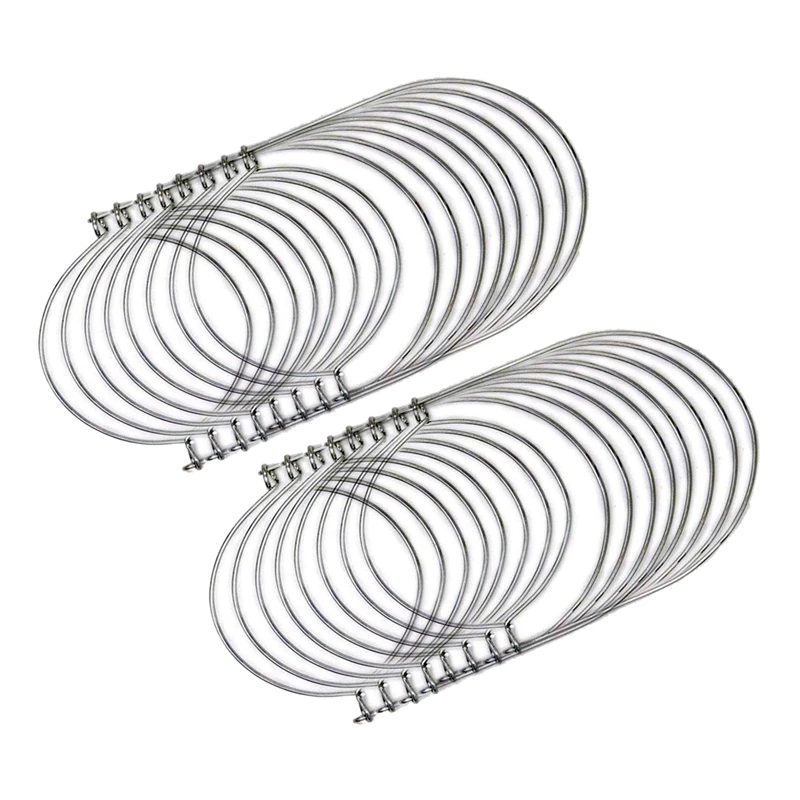 16X Stainless Steel Wire Handles (Handle-Ease) Mason Jar Hangers And Hooks For Regular Mouth, Silver(Not Included Jars)