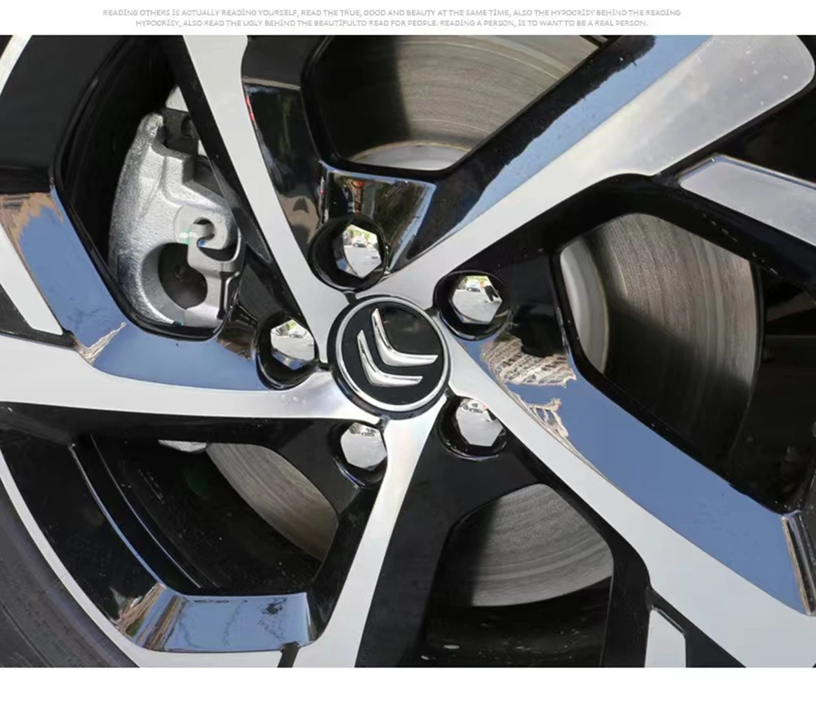 Car Wheel Center Caps (4Pcs, 60MM, Black Alloy): Hub Rim Replacement Covers Tailored for Citroen C1/C3/C4/DS3 & Most Models view 2