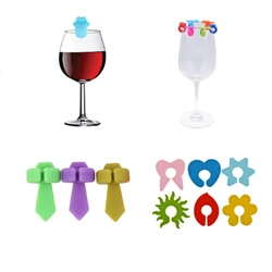 Mini Circle Wine Glass Marker Cup Identification Ring Recognizer Label Marker Party Accessories