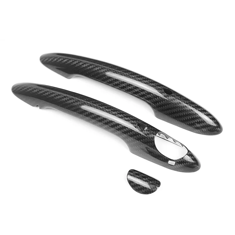

Dry Carbon Fiber Exterior Door Handle Cover Trim for Mini Cooper F56