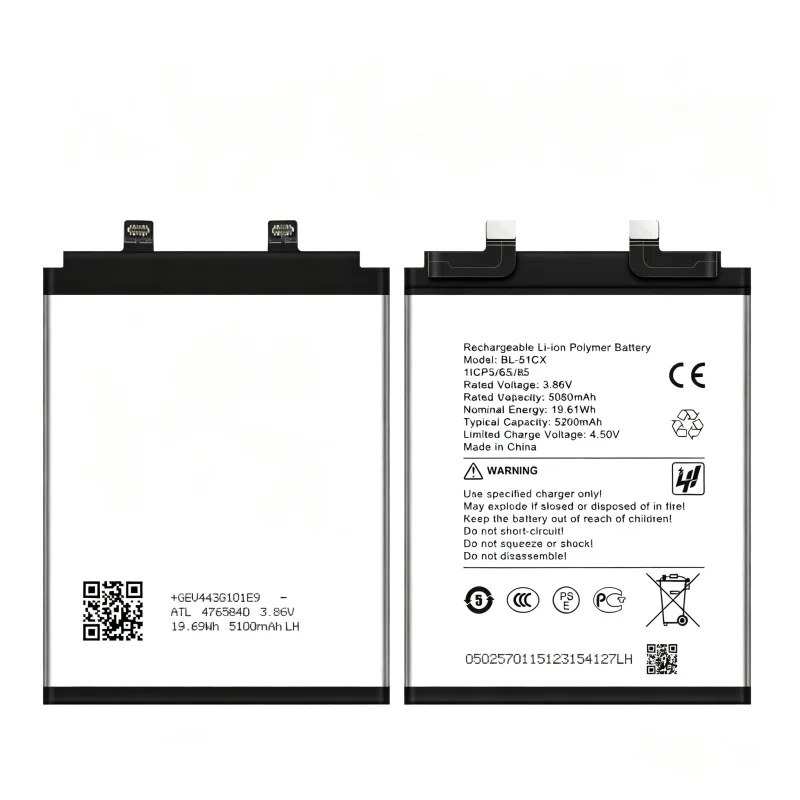 New BL-51CX Suitable for infinix Transsion mobile phone battery Note 50 Pro Plus 5G large capacity 5200mAh durable Fast Charging