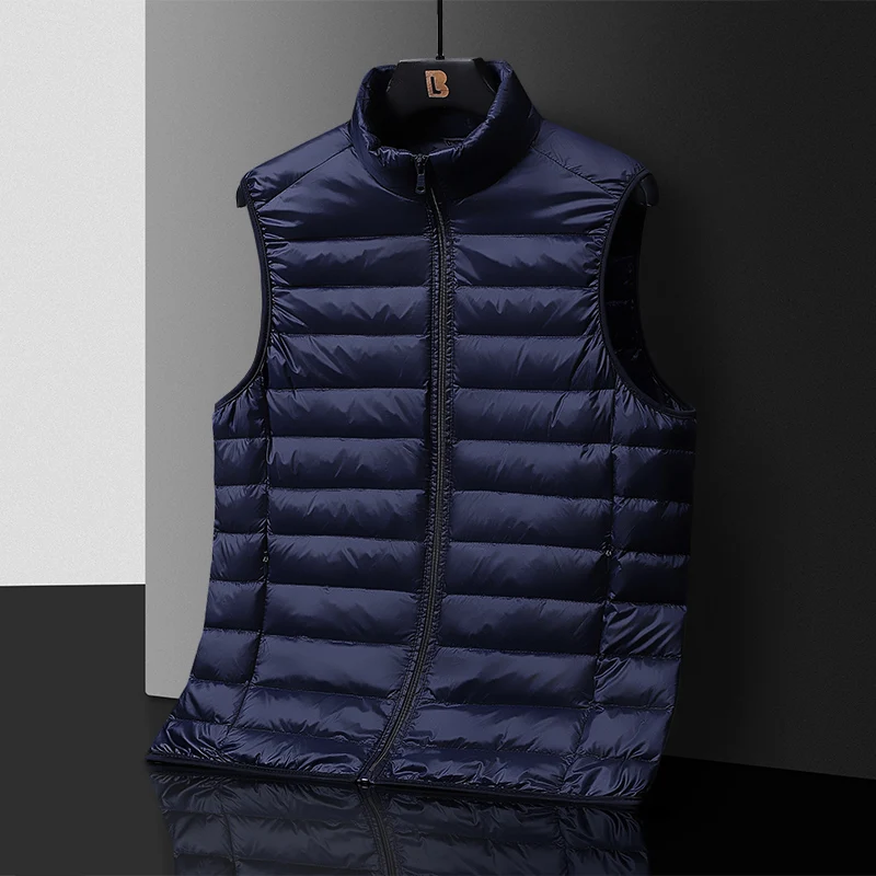

Men Korean Version Down Cotton Vest Lightweight Warm Men's Jacket Autumn Winter New Windproof Waterproof Coat New Waistcoat