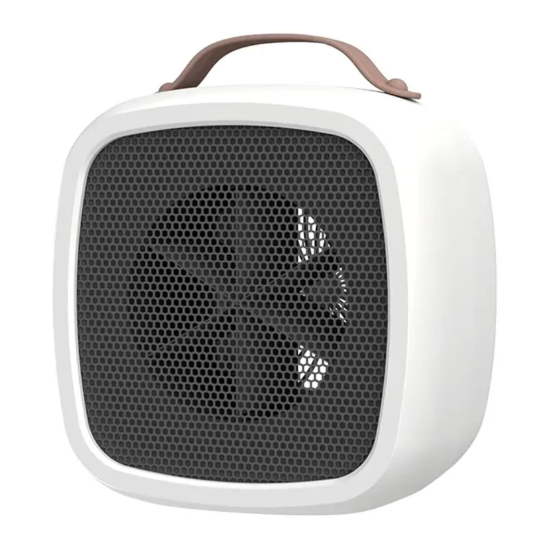 ABJO-Portable Space Heater Mini Desktop Warm Air Fan With Handle Light Weight Electric Heater Fast Heating For Homeoffice(EU)