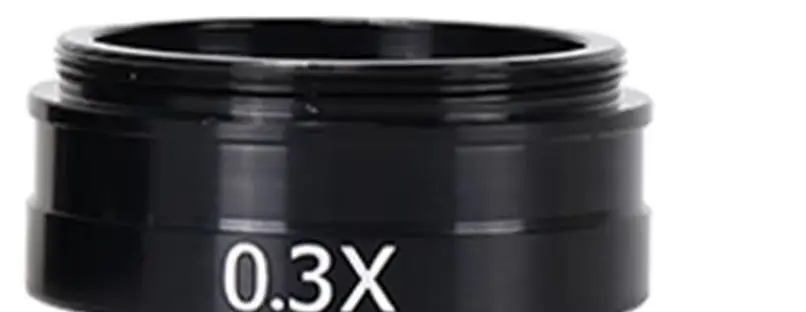 Objectif auxiliaire pour microscope Barlow 0.3X 0.5X 0.7X 2X, filetage 42mm, monture C, accessoires de laboratoire industriel pour caméra