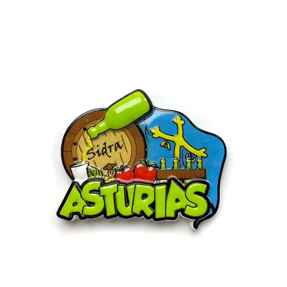 

3D Resin ASTURIAS Refrigerator Magnet Spanish Style Magnetic Decorative Sticker